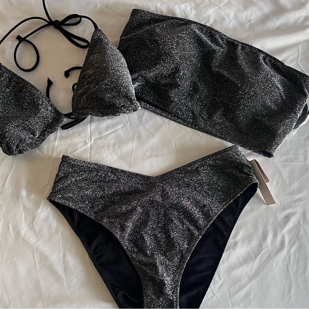 Victoria's Secret PINK Shimmer Bikini Bundle NWT